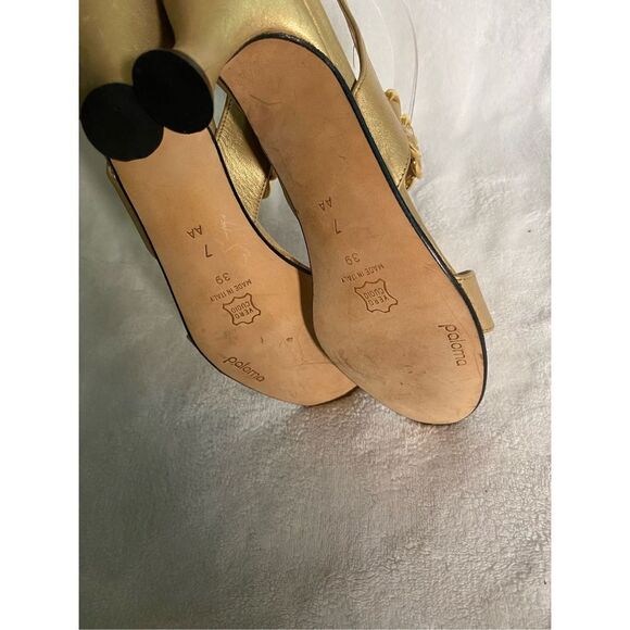 ‎Paloma Gold Slingback Sandals - Picture 4 of 4